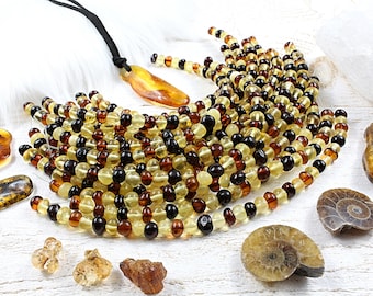 ambre naturelle, perles baroques, multicolores, lot de 35 ou 20, +/- 6 à 7mm