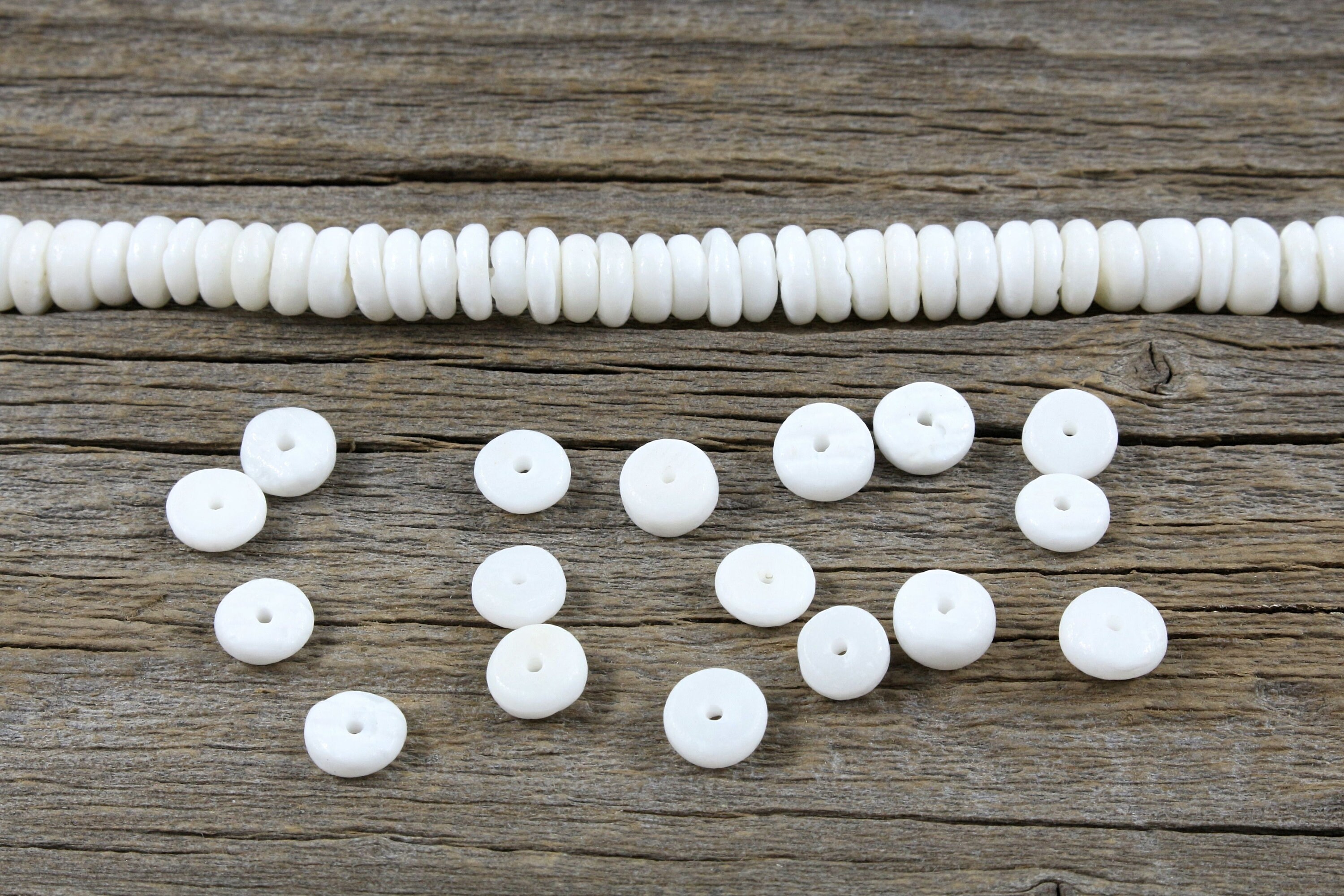 Irregular Washer Beads Heishi Natural Shell / 6 to 7mm X Etsy