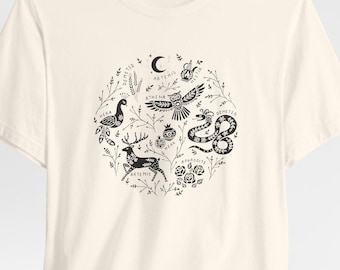 Greek Goddesses T-Shirt: Folk Art Mythology Tee