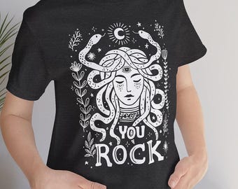 Medusa T-shirt: Grekisk gudinna ormkonst, mytologi T-shirt