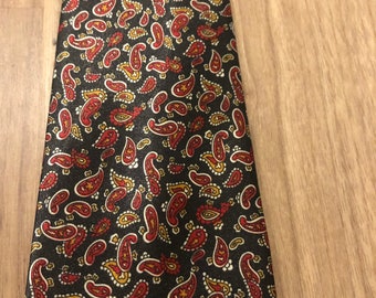 Fathers Day Guy Gift retro cool vintage tie warm colored tie 100/% Silk Funky Tie