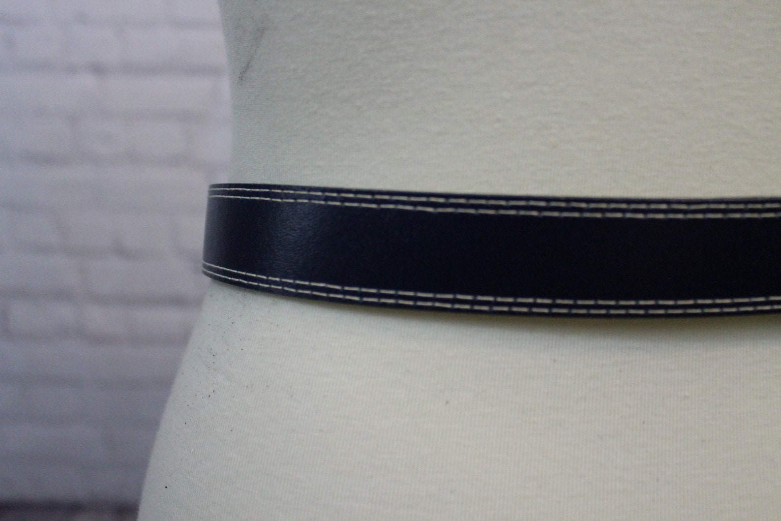 Aa Navy Belt White Accents Nautical Belt Belt With Siver Etsy