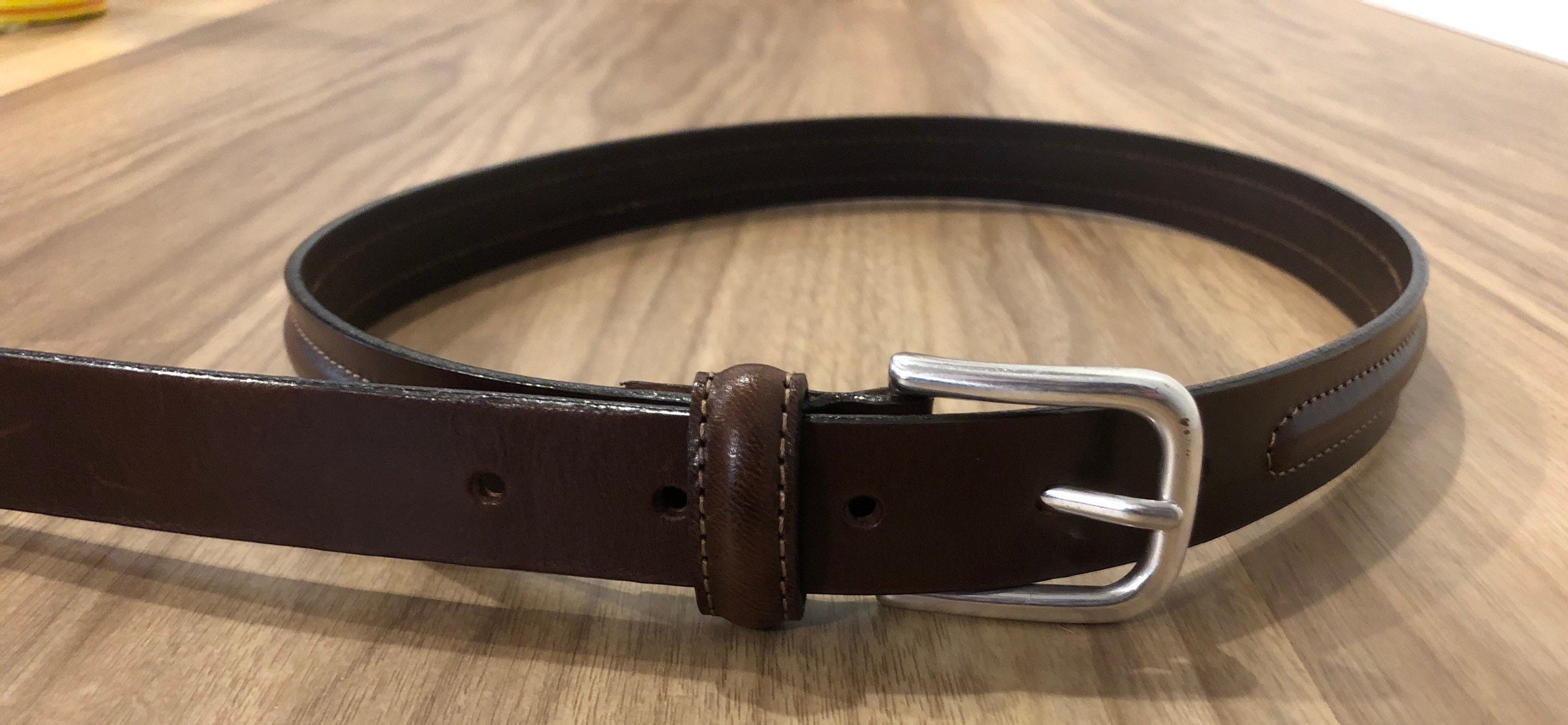 Buy Eddie Bauer Dark Brown Belt | Genuine Leather Belt 