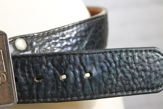 Vintage Belt | Trucker Belt Buckle | Leather Belt… - image 2