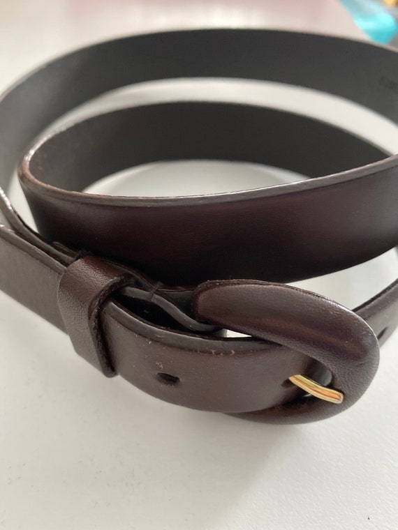 Anne Taylor dark brown belt | genuine leather belt