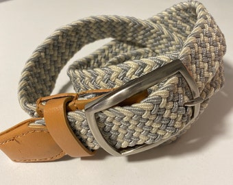 Ralph Lauren Gray Grey Croc Embossed Leather Belt 1990s 90s  display picture 1