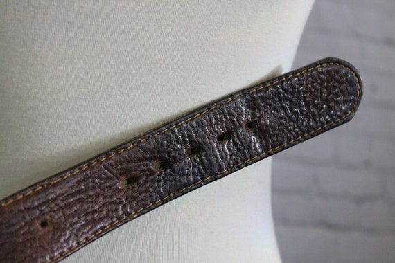 Vintage Belt | Trucker Belt Buckle | Leather Belt… - image 8