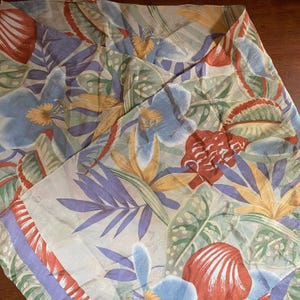 Jones New York Floral Pattern Sheer Scarf 50&quot; x 12&quot;