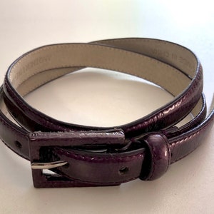 Skinny Sculpted Buckle Belt 5/8