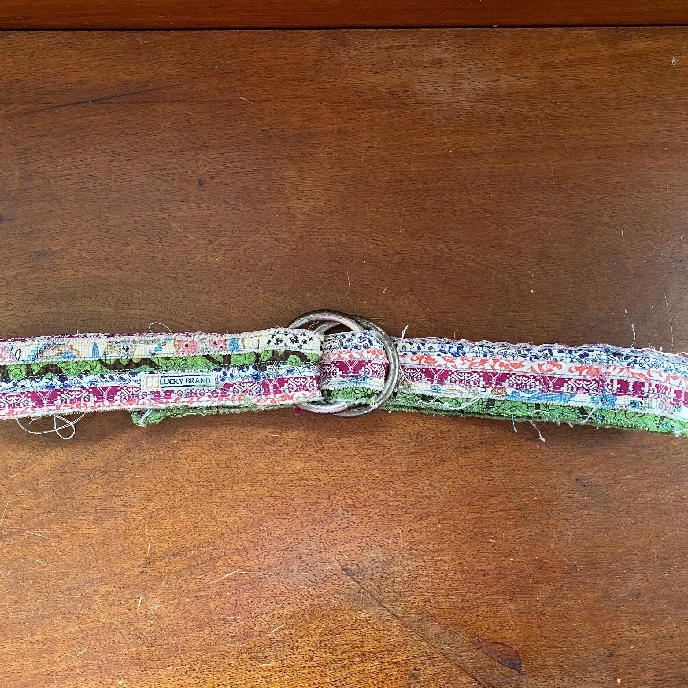 Lucky Brand Patchwork Belt Vintage brown leather belt patchwork Lucky... | Depop main image 2