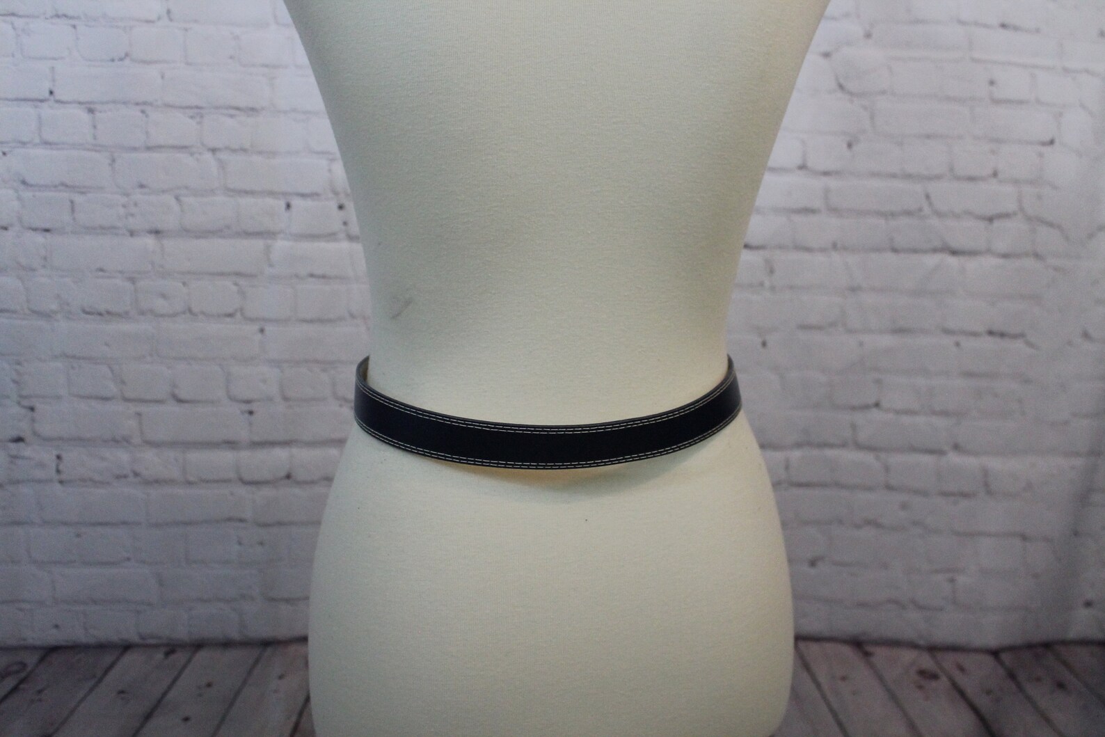 Aa Navy Belt White Accents Nautical Belt Belt With Siver Etsy