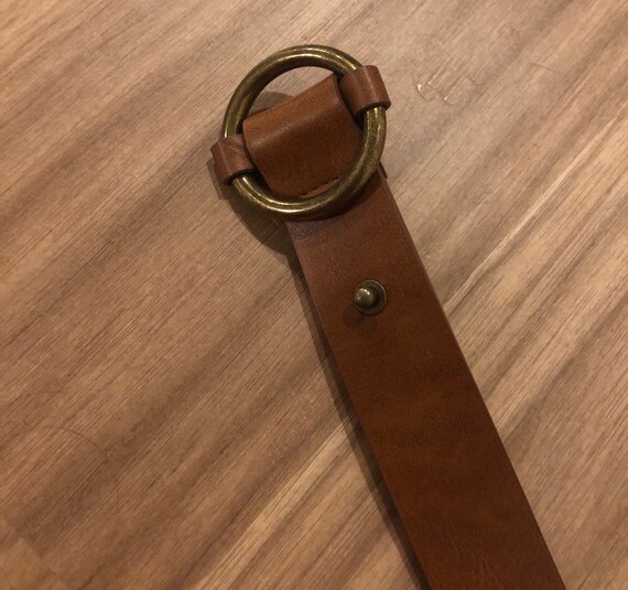 Vintage leather belt | brown belt | brow | unisex… - image 2