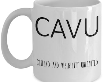 Pilot's CAVU Coffee Mug - Ceiling & Visibility Unlimited