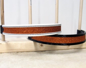 Orange Sparkle / Glitter / Bling Browband, Cavesson, or Breast Strap