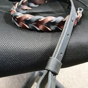 Braided Full-grain Leather Multipurpose Shoulder Strap / Sling