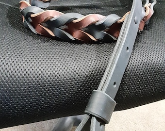 Braided Full-grain Leather Multipurpose Shoulder Strap / Sling