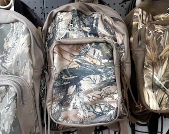 Handcrafted Leather and Cordura Hunting Camo Backpacks