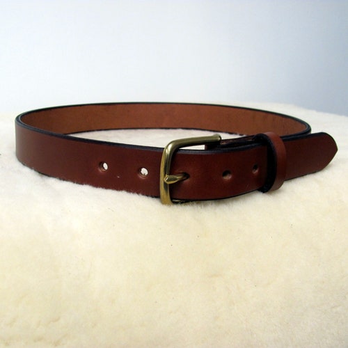 1 1/2 Belt Hand Made Leather Belt Brown Leather Belt - Etsy