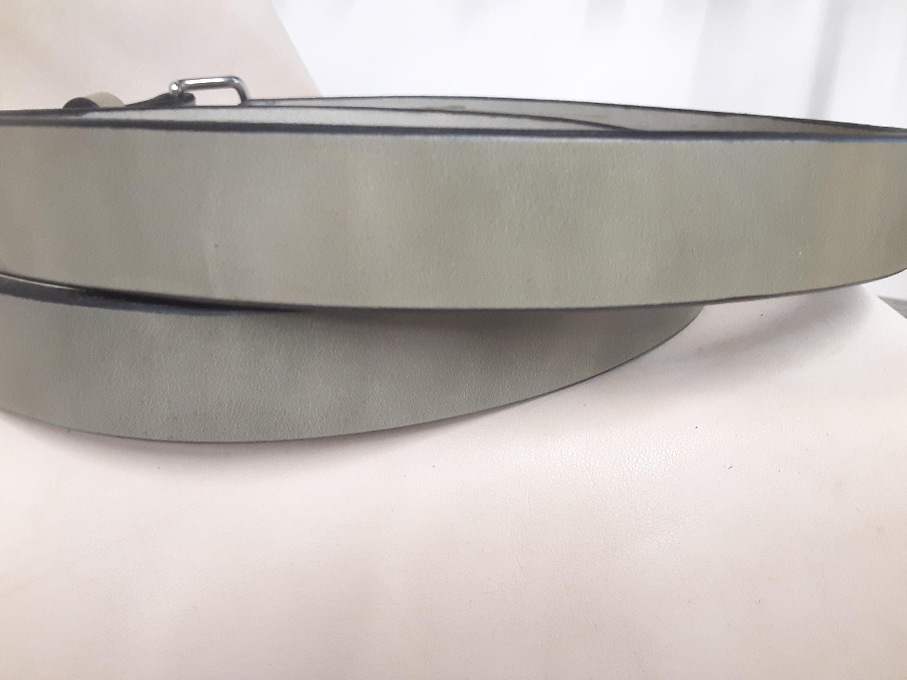 Handcrafted Gray Full-grain Harness Leather Belt - Etsy display picture 1