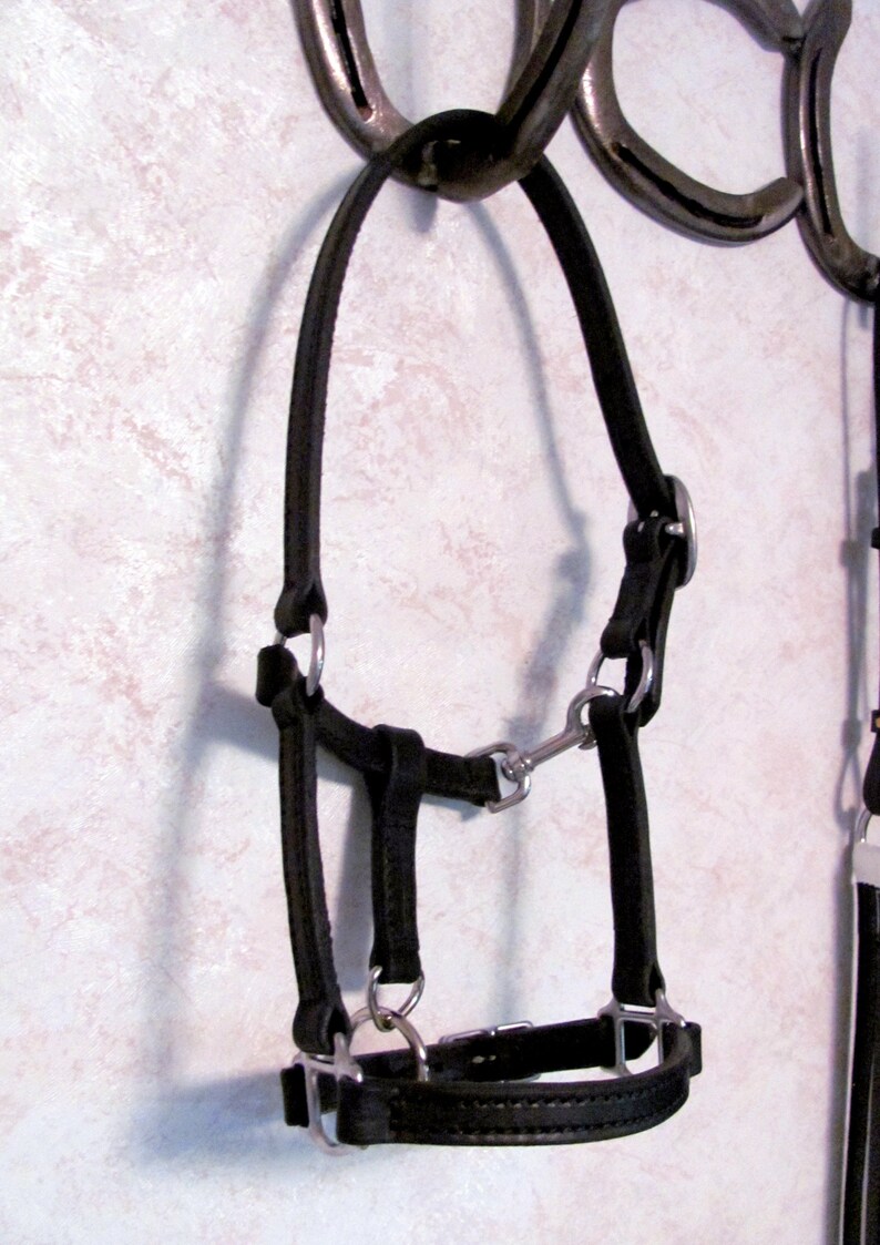 Miniature Horse Adjustable Leather Halters 58-inch