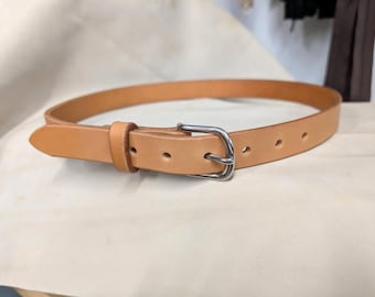 Handcrafted Russet Full Grain Bridle Leather Belt