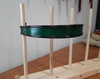 Green Leather Browband, Cavesson, or Breast Strap