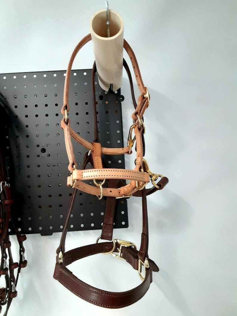 Miniature Horse Adjustable Leather Halters 58-inch