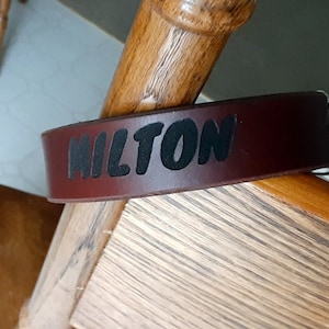 Personalizable Leather Dog Collars