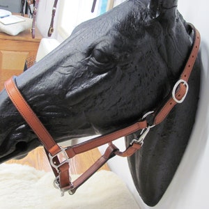 Double-ply Leather Adjustable Horse Halter
