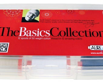 Basics Collection Aurifil Mako Cotton Thread 12 1000m spools