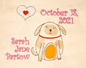 Fun Dog Custom Quilt Label