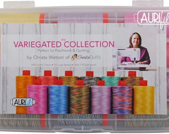 Aurifil The Variegated Collection by Christa Watson 50wt 12 Large Spools