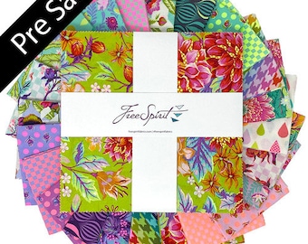 NOW IN STOCK! Tula Pink's Untamed Collection 42 piece Charm Pack 10" x 10".