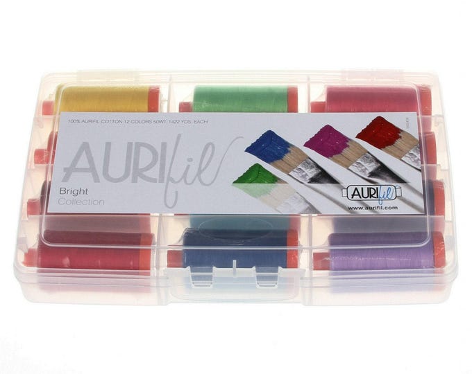 Featured listing image: Aurifil Home Collection Bright 12 Large Spools 50wt