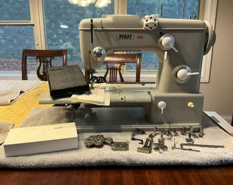 Pfaff 360 Automatic Fair Condition Serviced Works Perfectly! With Accessories!