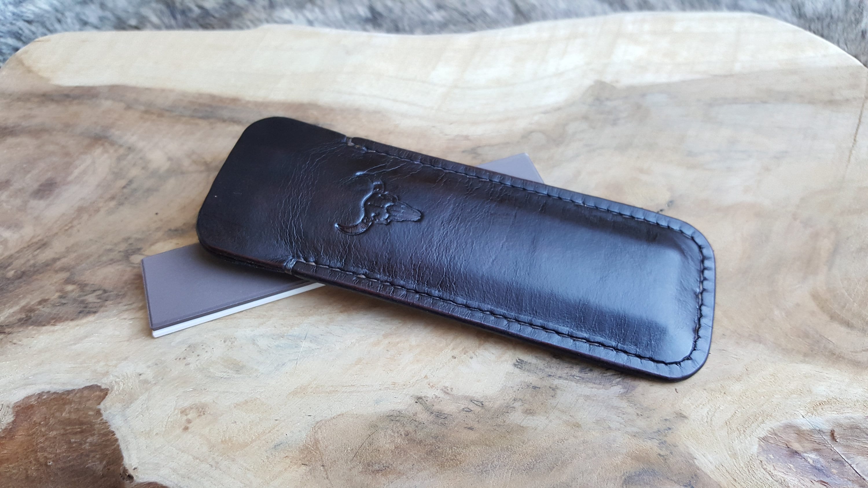 Spyderco 303MF Sharpening Stone with Leather Slip Case Etsy