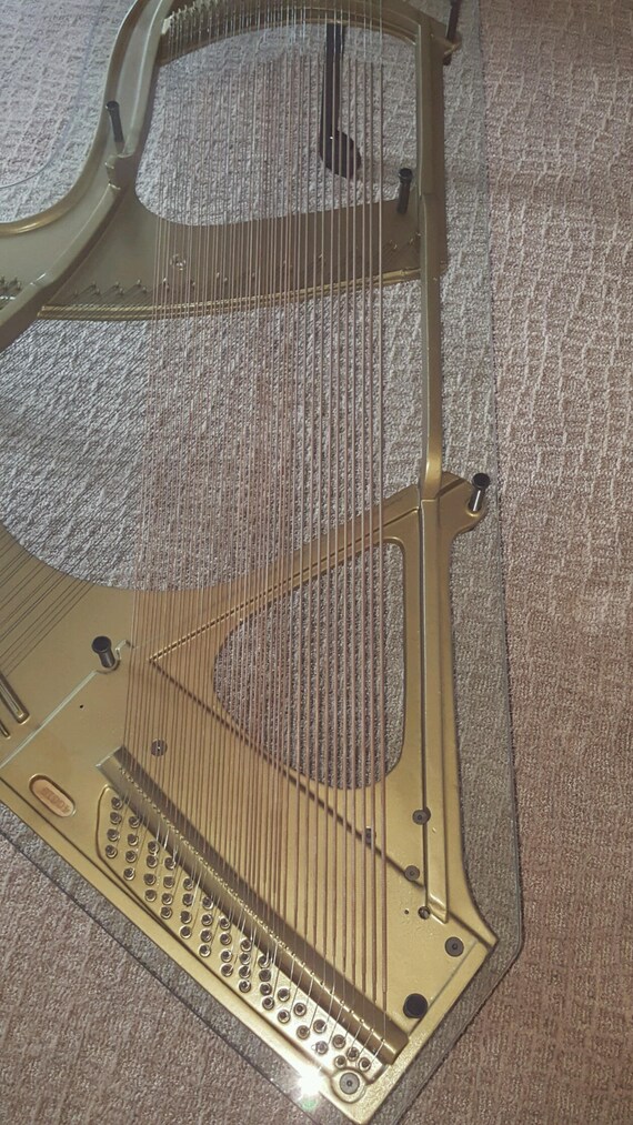 Custom One Of A Kind Piano Harp Coffee Table - Piano Harp Coffee Table Custom One Of A Kind Piano Harp Coffee Table - Piano Harp Coffee Table