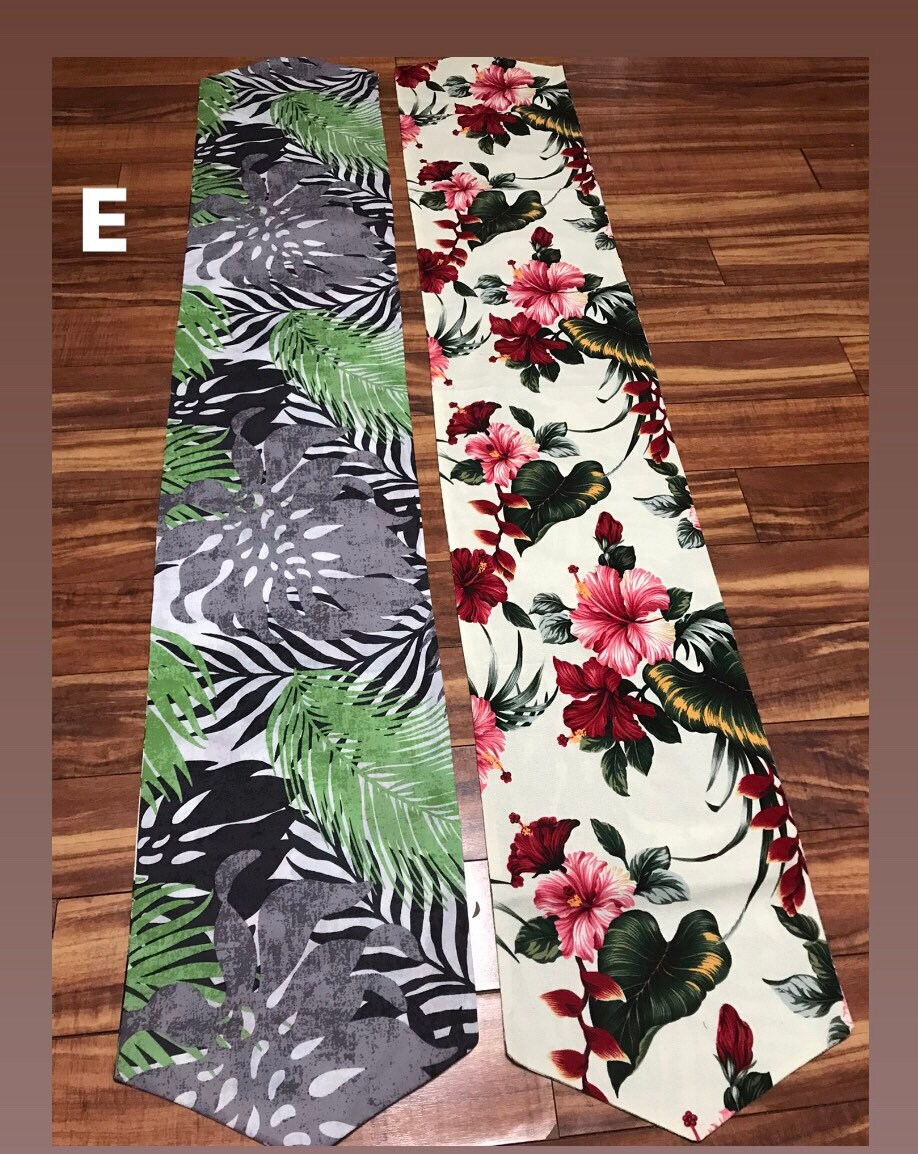 Hawaiian Printed Fabric 6ft Table Runner Etsy