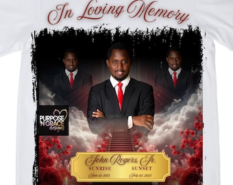 Memorial Shirt Design PNG | Center Print | Celebration of Life | Instant Download