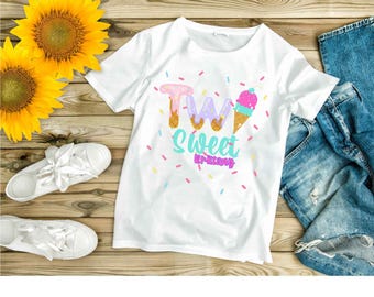 Canva-mall för två söta födelsedagar: Glassfestdesign (digital nedladdning)