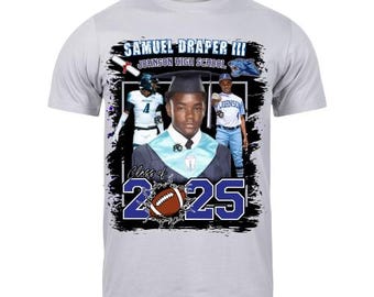 Sports Grad T-Shirt Design Templates - Senior 2025 - Canva Editable (PNG, Digital Download)