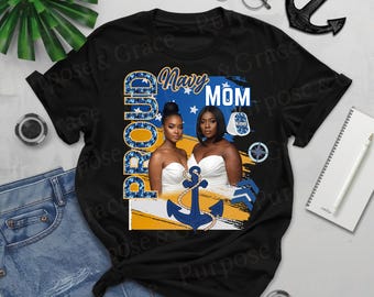 Stolt marinfamilj Canva Pro-mall, militär sublimeringsdesign, DTF-design