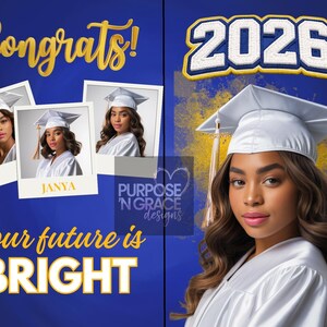 Class of 2026 Graduation Booklet Template | Editable Canva Program | Senior Tribute Booklet (Instant Download)