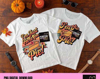 Aquí para el pastel Pareja Holifay Coincidencia PNG / Sublimación, DTF, diseño