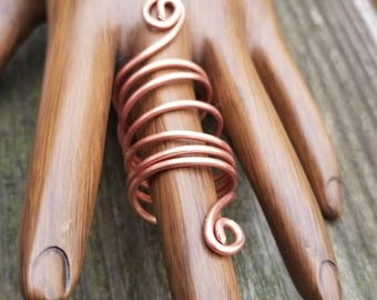 Copper Whole Finger Rings