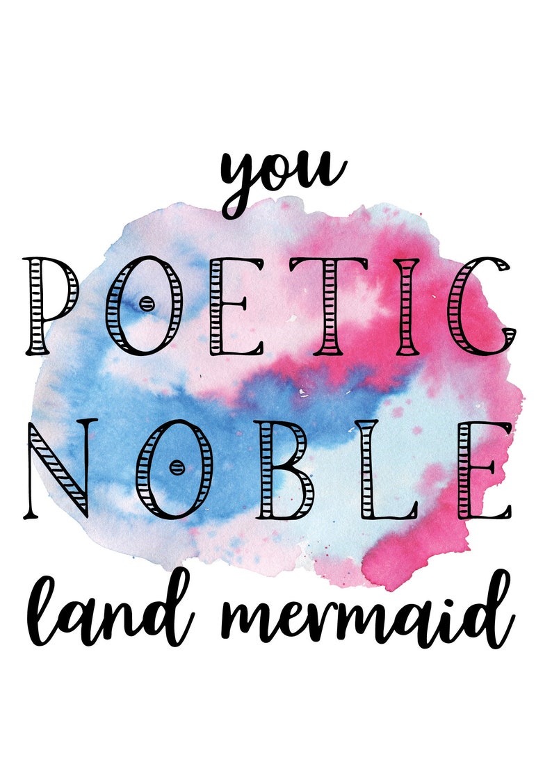 Parks and Rec Leslie Knope Ann Perkins Best Friends Greeting Card You Poetic Noble Land Mermaid