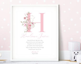 Baptism Gift PRINT|Baptism 8x10 print|Baptism gift for girl| Prayer Sign|personalized communion print|Gift from Godparents|Christening gift