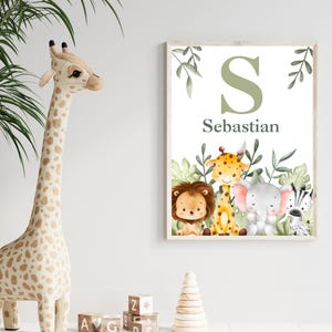 Safari Animals PRINTABLE|Safari Nursery Wall Art|DIGITAL DOWNLOAD|Printable Safari wall art for child&#39;s room|giraffe elephant zebra lion