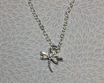 Collar de libélula de plata esterlina*plata