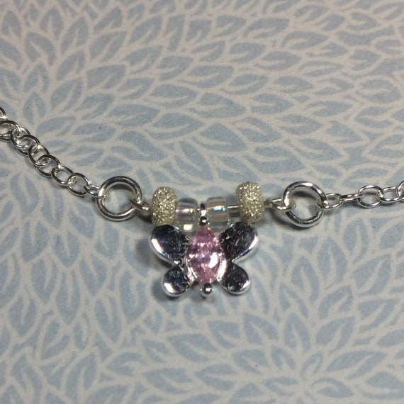 Butterfly*sterling Silver With Swarovski Crystal
